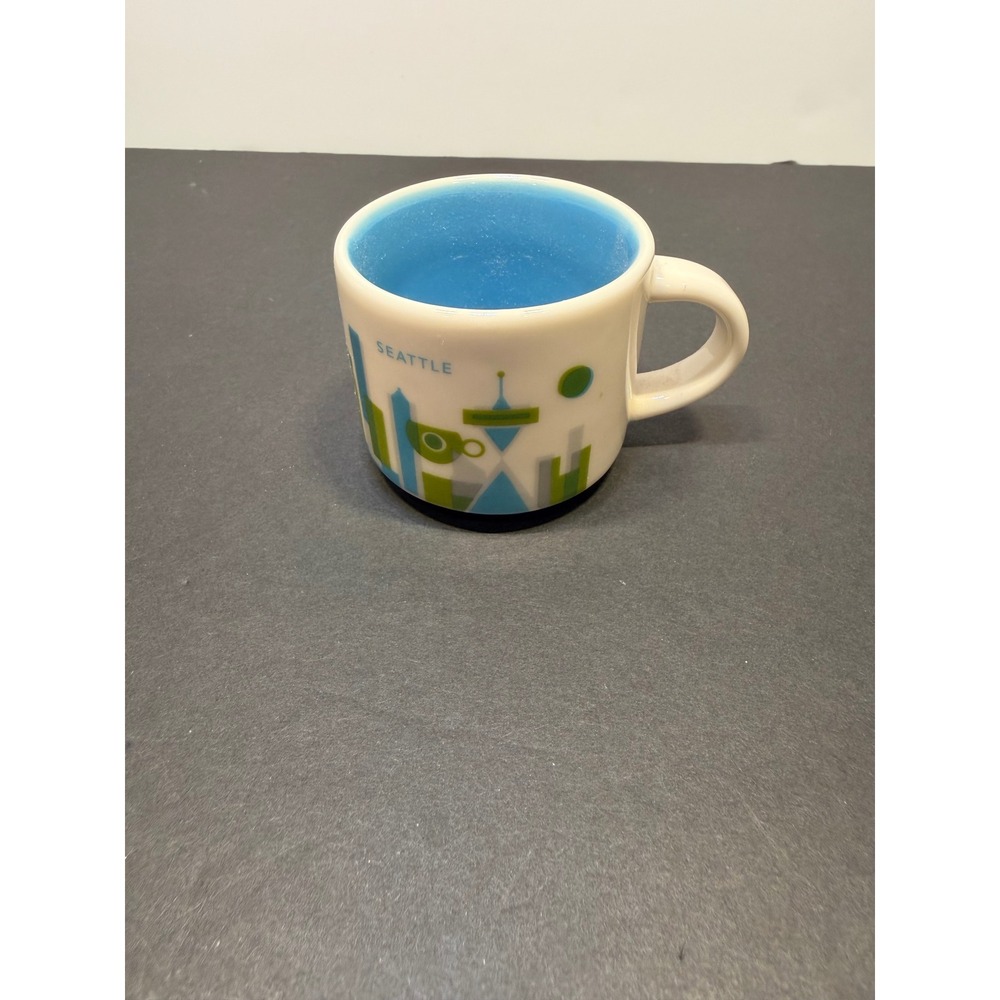 Mini Starbucks You Are Here Seattle Espresso Mug 2oz Ceramic Demitasse 2017